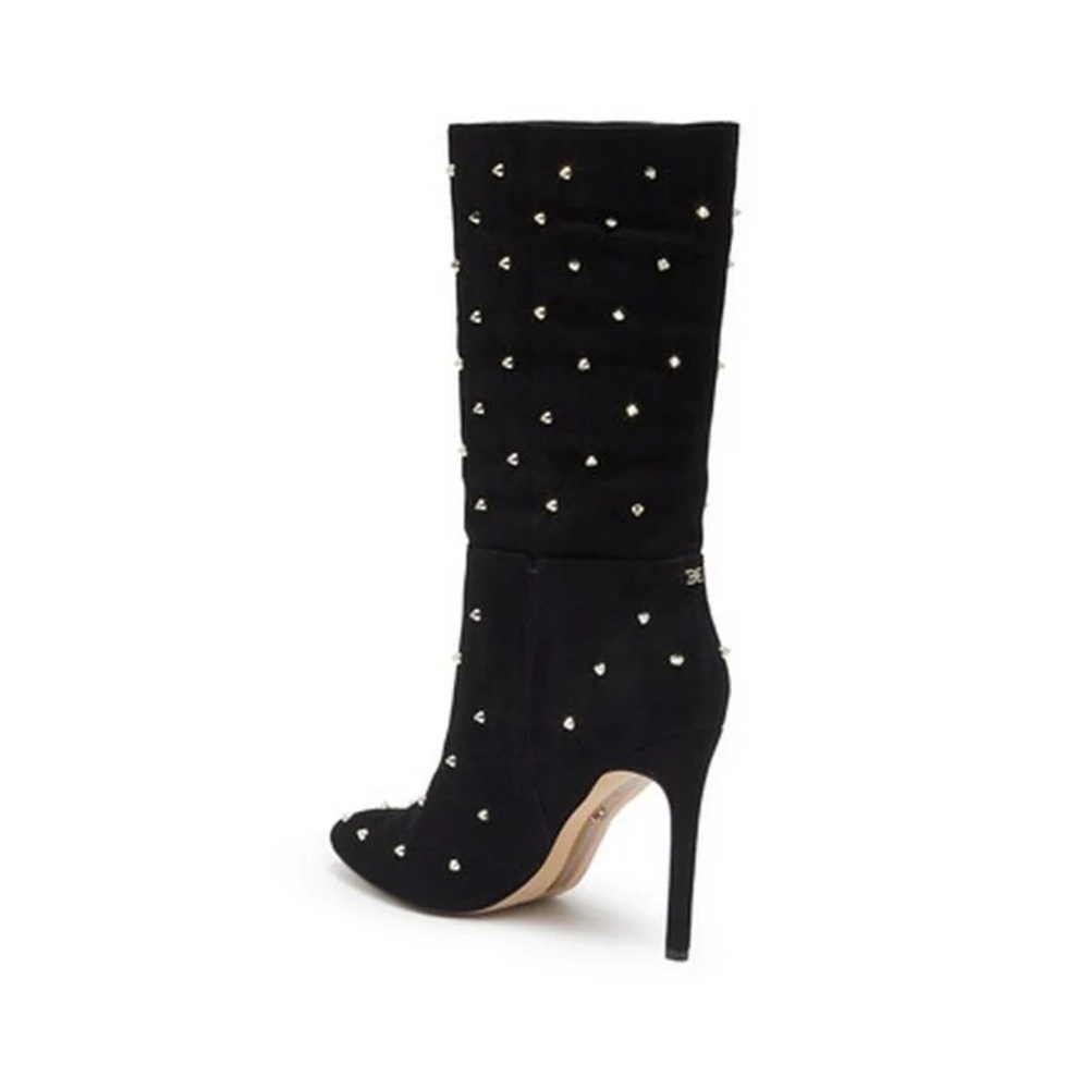 Sam Edelman Waylyn Studded Suede Stiletto Boots - Picture 2 of 3